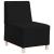 Scaun canapea gri deschis 55 cm fabric 2 pcs Negru GartenMobel Dekor