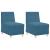 Scaune canapea 2 pcs albastru 55 x 74 x 82 cm Catifea GartenMobel Dekor