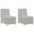 Scaune canapea 2 pcs Gri deschis 55 x 74 x 82 cm Catifea GartenMobel Dekor