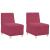 Scaune canapea 2 pcs bordo 55 x 74 x 82 cm Catifea GartenMobel Dekor