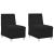 Scaune canapea 2 pcs Negru 55 x 74 x 82 cm Catifea GartenMobel Dekor