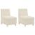 Scaune canapea 2 pcs Crem 55 x 74 x 82 cm Catifea GartenMobel Dekor