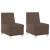 Scaune canapea 2 pcs Maro 55 x 74 x 82 cm Piele artificială GartenMobel Dekor