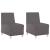Scaune canapea 2 pcs Gri 55 x 74 x 82 cm Piele artificială GartenMobel Dekor