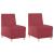 Scaune canapea 2 pcs bordo 55 x 74 x 82 cm Piele artificială GartenMobel Dekor