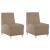 Scaune canapea 2 pcs Cappuccino 55 x 74 x 82 cm GartenMobel Dekor