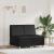 Scaune canapea 2 pcs Negru 55 x 74 x 82 cm Piele artificială GartenMobel Dekor
