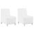 Scaune canapea 2 pcs Alb 55 x 74 x 82 cm Piele artificială GartenMobel Dekor