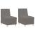 Sofa Chiar 2 pcs Gri deschis 55 x 74 x 82 cm GartenMobel Dekor