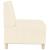 Sofa Chiar 2 pcs Crem 55 x 74 x 82 cm Țesătură de catifea GartenMobel Dekor