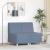 Sofa Chiar 2 pcs albastru 55 x 74 x 82 cm Țesătură de catifea GartenMobel Dekor