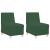 Sofa Chiar 2 pcs Verde junglă 55 x 74 x 82 cm GartenMobel Dekor