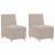 Sofa Chiar 2 pcs Gri deschis 55 x 74 x 82 cm GartenMobel Dekor