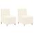 Sofa Chiar 2 pcs Crem 55 x 74 x 82 cm Țesătură de catifea GartenMobel Dekor