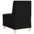Scaun canapea gri deschis 55 cm fabric 3 pcs Negru GartenMobel Dekor
