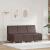 Scaune canapea 3 pcs Maro 55 x 74 x 82 cm Piele artificială GartenMobel Dekor