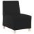 Scaune canapea 3 pcs Negru 55 x 74 x 82 cm Piele artificială GartenMobel Dekor