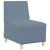 Sofa Chiar 3 pcs albastru 55 x 74 x 82 cm Țesătură de catifea GartenMobel Dekor