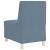 Sofa Chiar 3 pcs albastru 55 x 74 x 82 cm Țesătură de catifea GartenMobel Dekor