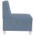 Sofa Chiar 3 pcs albastru 55 x 74 x 82 cm Țesătură de catifea GartenMobel Dekor