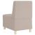 Sofa Chiar 3 pcs Gri deschis 55 x 74 x 82 cm GartenMobel Dekor