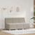 Sofa Chiar 3 pcs Gri deschis 55 x 74 x 82 cm GartenMobel Dekor
