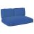 Set de perne pentru palet cu pernă 3 pcs Albastru regal GartenMobel Dekor