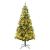 Brad de Crăciun pre-iluminat conuri de pin verde 225 cm PVC&PE GartenMobel Dekor