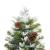 Brad de Crăciun pre-iluminat conuri de pin verde 195 cm PVC&PE GartenMobel Dekor