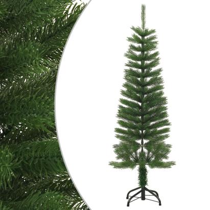 Brad de Crăciun artificial subțire cu suport, 120 cm, PE GartenMobel Dekor