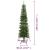 Brad de Crăciun artificial slim cu suport, 210 cm, PE GartenMobel Dekor