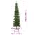 Brad de Crăciun artificial slim cu suport, 240 cm, PE GartenMobel Dekor
