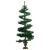 Brad Crăciun pre-iluminat ondulat cu ghiveci verde 120 cm PVC GartenMobel Dekor