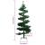 Brad Crăciun pre-iluminat ondulat cu suport, verde, 150 cm, PVC GartenMobel Dekor