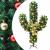 Cactus de Crăciun cu suport și LED, verde, 150 cm, PVC GartenMobel Dekor