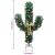 Cactus de Crăciun cu suport și LED, verde, 150 cm, PVC GartenMobel Dekor