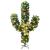 Cactus de Crăciun cu suport și LED, verde, 150 cm, PVC GartenMobel Dekor
