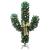 Cactus de Crăciun cu suport și LED, verde, 150 cm, PVC GartenMobel Dekor
