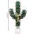 Cactus de Crăciun cu suport și LED, verde, 180 cm, PVC GartenMobel Dekor
