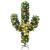 Cactus de Crăciun cu suport și LED, verde, 210 cm, PVC GartenMobel Dekor