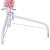 Jumătate brad de Crăciun artificial cu suport, roz, 210 cm, PVC GartenMobel Dekor