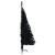 Jumătate de brad de Crăciun cu suport, negru, 150 cm, PVC GartenMobel Dekor