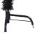 Jumătate de brad de Crăciun cu suport, negru, 150 cm, PVC GartenMobel Dekor