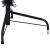Jumătate brad de Crăciun artificial cu suport, negru 210 cm PVC GartenMobel Dekor