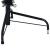 Jumătate brad de Crăciun artificial cu suport, negru 240 cm PVC GartenMobel Dekor