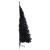 Jumătate brad de Crăciun artificial cu suport, negru 240 cm PVC GartenMobel Dekor