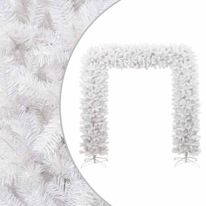 Arcadă pom de Crăciun, alb, 240 cm GartenMobel Dekor