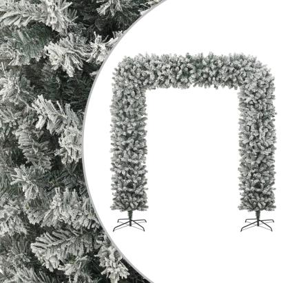 Arcadă pom de Crăciun cu zăpadă pufoasă, 240 cm GartenMobel Dekor