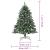 Brad de Crăciun artificial cu suport, 120 cm, PVC GartenMobel Dekor
