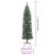 Brad de Crăciun artificial slim cu suport, 240 cm, PVC GartenMobel Dekor